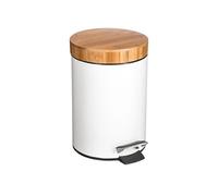 Five Simply smart - Poubelle à pédale en bambou Natureo - 3 L - Blanc - Natureo Blanc