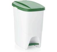 Poubelle à pédale en Polypropylène 25 L vert L 250 mm l 400 mm H 415 mm