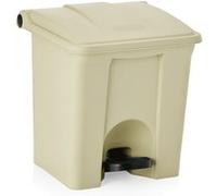 WAS 1130 300 Poubelle à pédale en polypropylène avec pédale et insert amovible en polyéthylène, 30 L, 40 cm de long, 38 cm de large, 44 cm de hauteur.