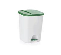 Poubelle à pédale en Polypropylène 40 L vert L 350 mm l 385 mm H 455 mm