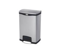 Poubelle à Pédale Frontale Inox Slim Jim Step On 50L Rubbermaid
