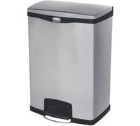 Poubelle Newell Rubbermaid Poubelle à pédale frontale inox Slim Jim Step On Rubbermaid 90L