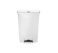 Poubelle à pédale frontale large blanche 90L - Rubbermaid - - Plastique90637 x813mm