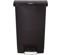 Rubbermaid Poubelle à pédale Slim Jim 50 L Noir profil étroit