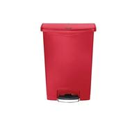 Poubelle à pédale frontale rouge 90 litres Rubbermaid