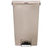 Poubelle à Pédale Frontale Slim Beige 68L Rubbermaid 13 G
