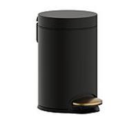 Poubelle à pédale Hansgrohe AddStoris 41775140, capacité 3 l, pose libre, bronze brossé