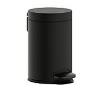 Poubelle à pédale Hansgrohe AddStoris 41775340, capacité 3 l, pose libre, chrome noir brossé