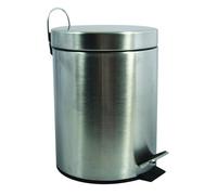 Poubelle à pédale Inox 20L Gris MSV
