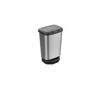 Poubelle a pédale jive - 40 l - effet alu - gris