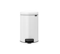 Brabantia Poubelle à pédale New Icon 12 litres Fermeture silencieuse Blanc