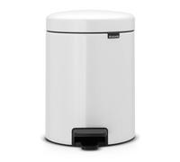 Brabantia 112126 New Icon Poubelle à Pédale Acier Inoxydable Blanc 17 x 23,5 x 26,4 cm 3 L