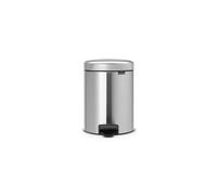 Poubelle à pédale Newicon 3 l Matt Steel Code A - - Argent - Métal