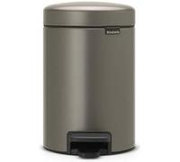 Poubelle à pédale Newicon 3 l platinum Code A - Brabantia - Gris - Métal Gris G