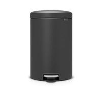 Brabantia 114182 Newlcon Sense of Luxury Poubelle à pédale Acier Inoxydable/Plastique Minéral Infinité Gris 32,5 x 35,5 x 50,3 cm 20 L