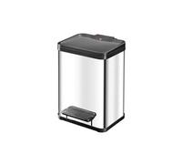 Hailo Hailo Öko duo Plus M, Poubelle à pédale, 2x9 l, inox Quantité:1