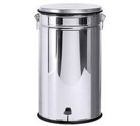 Poubelle à pédale, poubelle, inox, Ø 42cm, hauteur 73cm