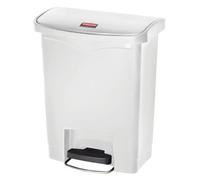 Poubelle à pédale Slim Jim 30 L Blanc Rubbermaid