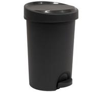 Poubelle à pédale Stepy, 15 litres, PP, anthracite