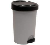 Poubelle à pédale Stepy, 15 litres, PP, gris/anthracite