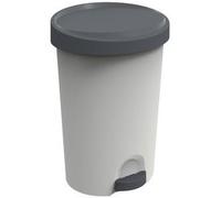 Poubelle à pédale Stepy, 45 litres, PP, gris/anthracite