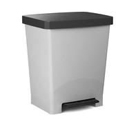 Poubelle à Pédale - Tatay - 23 Litres - Plastique - Gris - Antidérapante