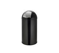 Poubelle à poussoir / Poubelle automatique PUSH 50L satin noir