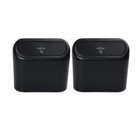 Poubelle À Pression Carrée Abs Pour Voiture,Poubelle De Véhicule,Poubelle À Poussière,Boîte De Rangement,Accessoires Intérieurs Automatiques - Type 2pcs #A