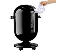 poubelle à roue avec couvercle - 15L Slim Small Space Cash, conteneur à déchets de couvercle de fermeture silencieuse | Organisateur de patrouille domestique pour le recyclage, les distributeurs