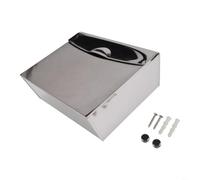 Poubelle à serviettes hygiéniques en acier inoxydable avec couvercle | Comprend un kit de montage mural adapté aux toilettes publiques et privées. Design fin et discret avec une grande capacité