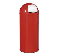 Poubelle à Trappe, 45 L, Rouge Securite