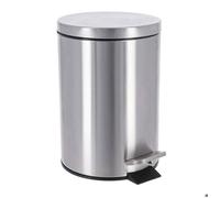 Poubelle Acier Inoxydable Ronde 3l - Chrome - TENDANCE