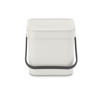 Poubelle alimentaire Brabantia Sort & go (16 gal gris clair) Petit plan de travail