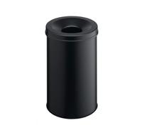 Poubelle anti-feu professionnelle 30 litres - Noir