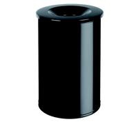 Poubelle anti-feu Rossignol NEO grise manganèse 90 L, avec couvercle