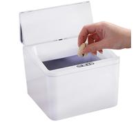 Poubelle Auto-scellante - Mouvement Intelligent, Conception De Capteur, Ouverture Automatique Du Couvercle Sans Contact, Capacité Compacte De 4 L, Construction ABS Durable, Stockage Polyvalent Pour Vé