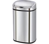 Poubelle de cuisine automatique 58L MAJESTIC grande capacité en acier INOX avec cerclage
