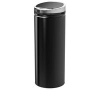 Poubelle automatique - HOMCOM - 50 L - à capteur de mouvement - en acier inoxydable noir