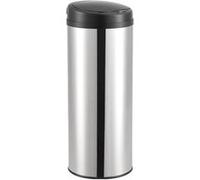 Poubelle à Capteur Acier Inox 47 Litres Argenté [en.casa]