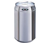 Kitchen Move Poubelle de cuisine automatique CAN 30 L acier inox forme canette avec seau