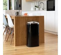 Poubelle Automatique Inox Largo - 42L - Noir