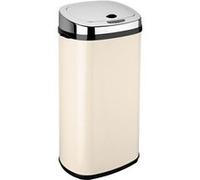 Kitchen Move Poubelle de cuisine automatique LARGO 42 L Crème brillant acier INOX avec cerclage