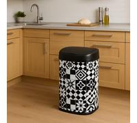 Kitchen Move – Poubelle de cuisine automatique MAJESTIC – Acier inoxydable 58 L Noir