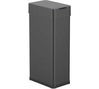 Kitchen Move Poubelle de cuisine automatique SILVERLAKE 90L acier inox ouverture papillon noir