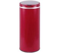 Poubelle automatique inox SOHO rouge 42L 9 G