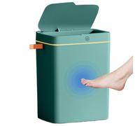 Poubelle automatique - poubelle de 15L - poubelle activée par un mouvement intelligent avec couvercle scellé, bac de capteur imperméable | Idéal pour l'utilisation des salles de bain ou de la chambre,