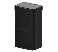 KITCHEN MOVE Poubelle De Cuisine Automatique Tri Sélectif Double Compartiment 75l NARVIK Noir Mat Recyclage Grande Capacité Et Poubelle De Table 3l