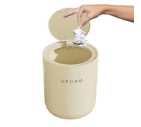 Poubelle Avec Couvercle - Conteneur À Déchets De 9 Litres Avec Ouverture Par Pression,Corbeille Salle De Bain | pour Maison, Intérieur, Salon, Salle de Bain, Dortoir, Zone pour Animaux, Tissu et Déche