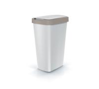 Poubelle poubelle avec couvercle jaune 45L poubelle recyclage plastique gris ...