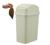 Poubelle avec couvercle pivotant,poubelle avec couvercle - Poubelle 10 L avec couvercle pivotant,Corbeille à déchets de cuisine épaisse, poubelle de salle de bain étanche, poubelle de chambre à couche